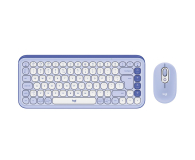 Zestaw (Mysz + Klawiatura) LOGITECH POP ICON Combo lilac 920-013078